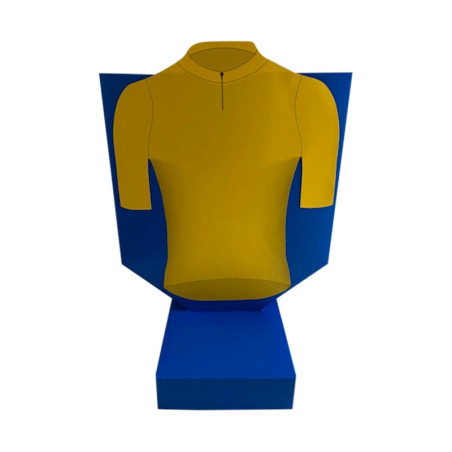 Sangskjuler - Cykeltrøje, Blå m/gul trøje, 1 stk