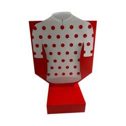 Sangskjuler - Cykeltrøje, Rød m/prikket trøje, 1 stk