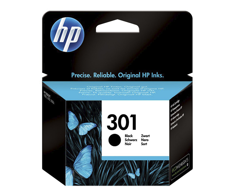 HP 301 Inkjet - Sort - 190 Sider