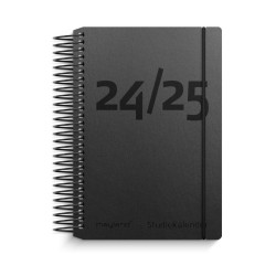 Studie Mini dagkalender sort genbrugskarton - 2024/2025