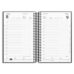 Studie Mini dagkalender sort genbrugskarton - 2024/2025