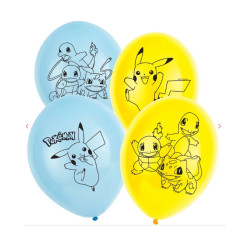 Balloner 11" Pokemon- 6 stk.
