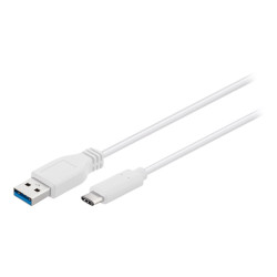 goobay USB 3.0/ USB 3.1 USB Type-C kabel 20cm Hvid