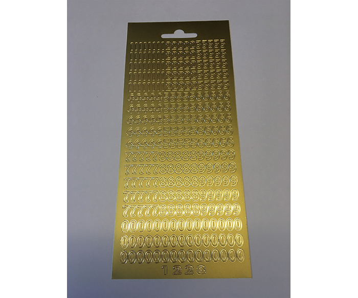 Stickers Peel Off, tal, (1228)guld