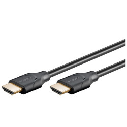 Goobay HDMI 2.1 kabel med Ethernet 8K 60Hz 2 m Sort