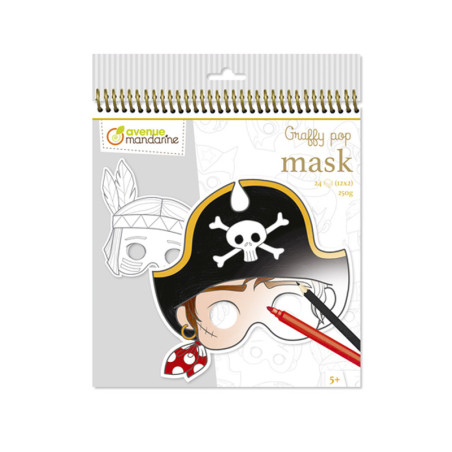 Avenue Mandarine Graffy Pop Mask 24 stk - Dreng