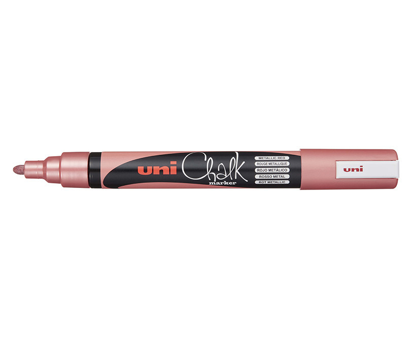 Uni Chalkmarker PWE-5M - metallic rød