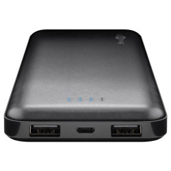 Goobay slimline Powerbank 10000mAh - Sort