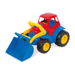 Dantoy Traktor med grab og Gummihjul,  L: 30 cm