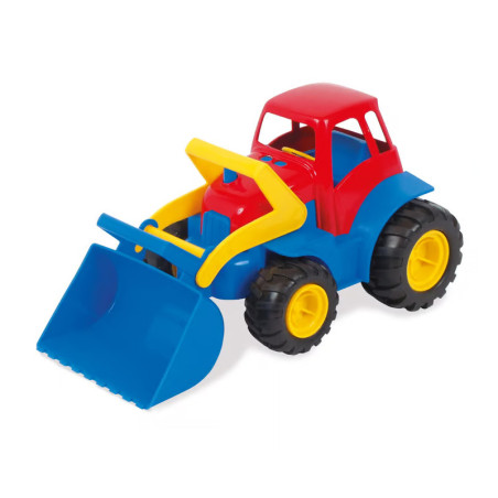 Dantoy Traktor med grab og Gummihjul,  L: 30 cm