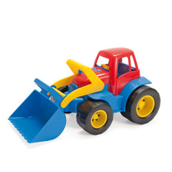 Dantoy Traktor med grab og plastikhjul L: 30 cm