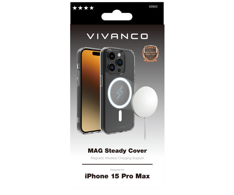 Mag Steady Cover iPhone 15 Pro Max - Klar