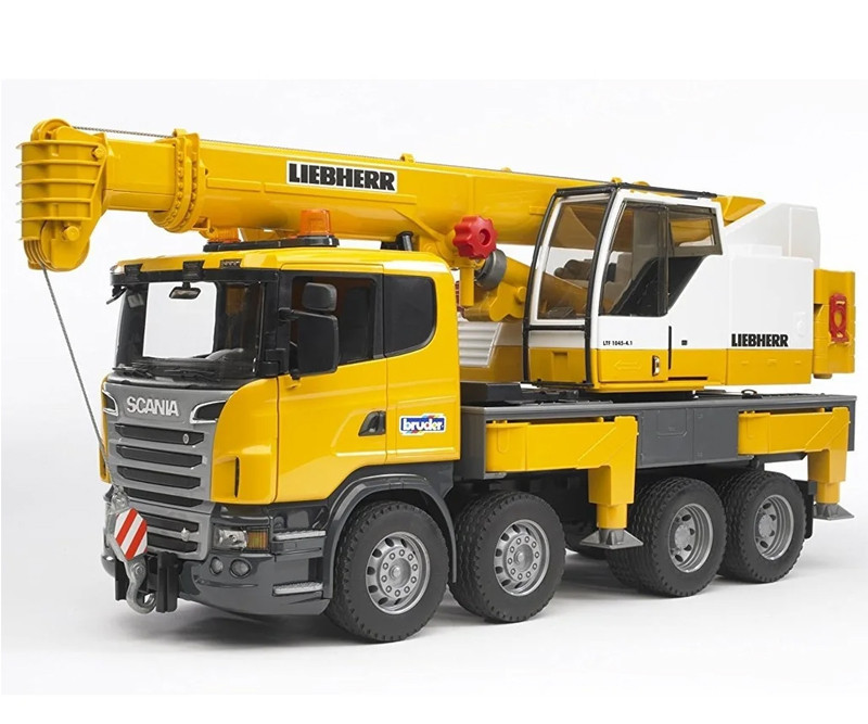 Bruder Scania R-Series Liebherr kranvogn med lys- og lydmodul