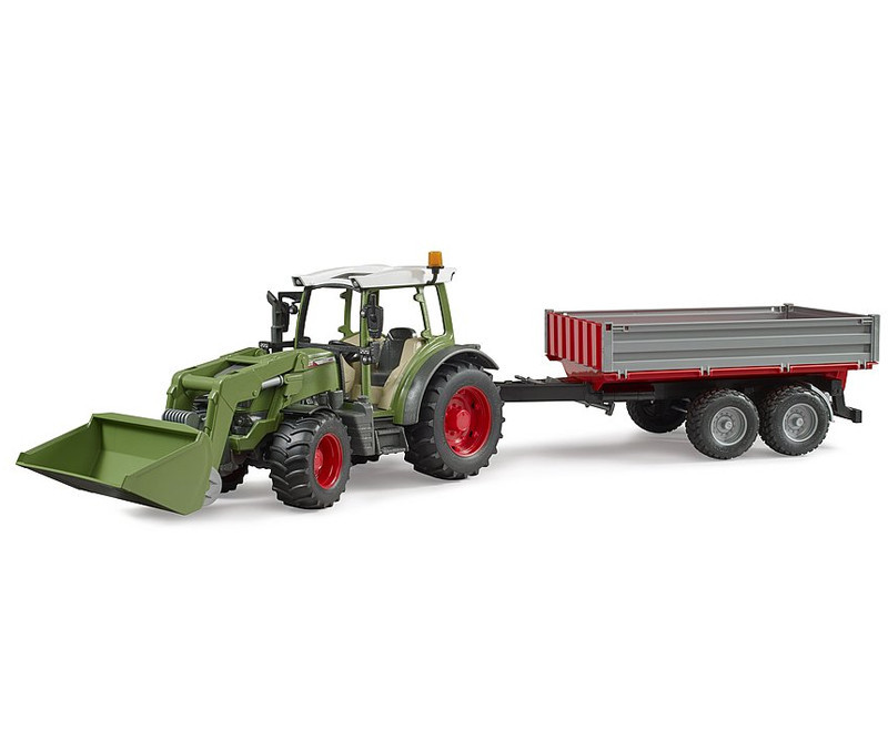 Bruder Fendt Vario 211 Traktor med frontlæsser og tipvogn