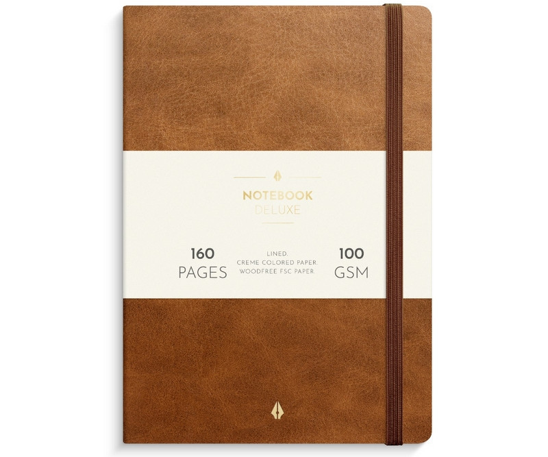 Notebook Deluxe A5 - brown