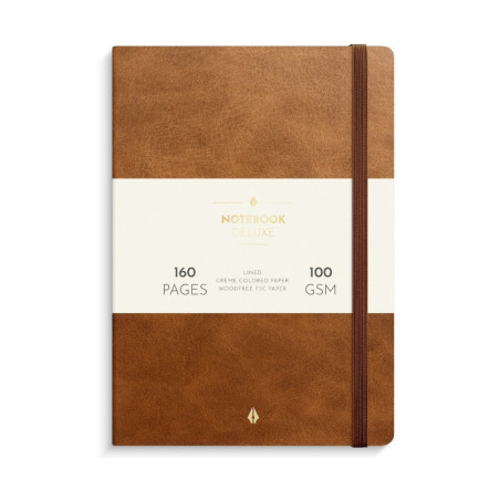 Notebook Deluxe A5 - brown