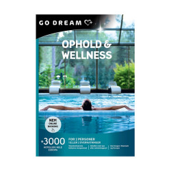 GO DREAM - Ophold & Wellness for 2 (Fysisk Gaveæske)