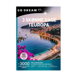 Go Dream - 3 Dages storbyferie i Europa (Fysisk Gaveæske)