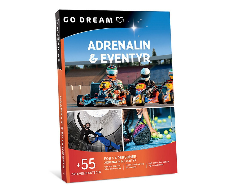 GO DREAM - ADRENALIN OG EVENTYR (Fysisk Gaveæske)