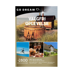 GO DREAM - Valgfri oplevelser 999 (Fysisk Gaveæske)