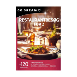 GO DREAM - Restaurantbesøg for 2 (Fysisk Gaveæske)