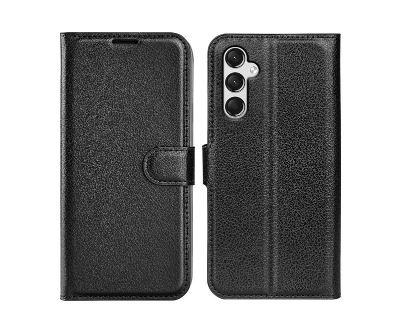 Samsung Galaxy A25 5G - Læder cover / pung - Sort