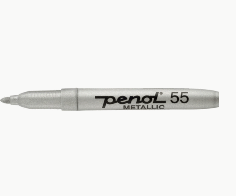 Penol 55 Metallic permanent 0,5-1,5 mm. - Sølv