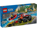 Lego City, Firhjulstrukket brandbil med redningsbåd (60412)