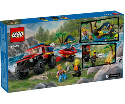 Lego City, Firhjulstrukket brandbil med redningsbåd (60412)