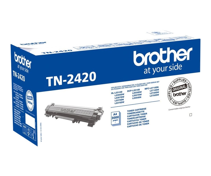 Brother TN 2420 Sort 3000 sider