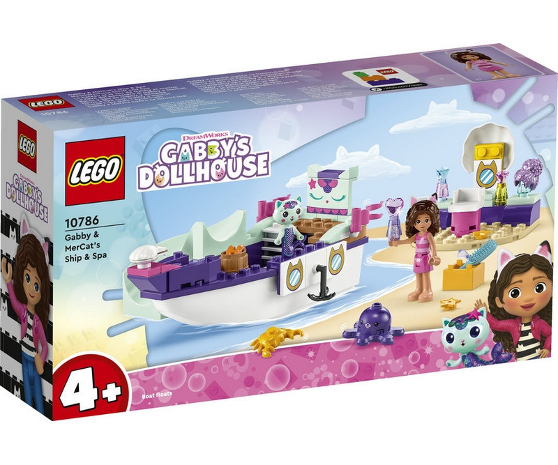 Lego Gabby´s Dollhouse, Gabby og Havkats skib og spa (10786)