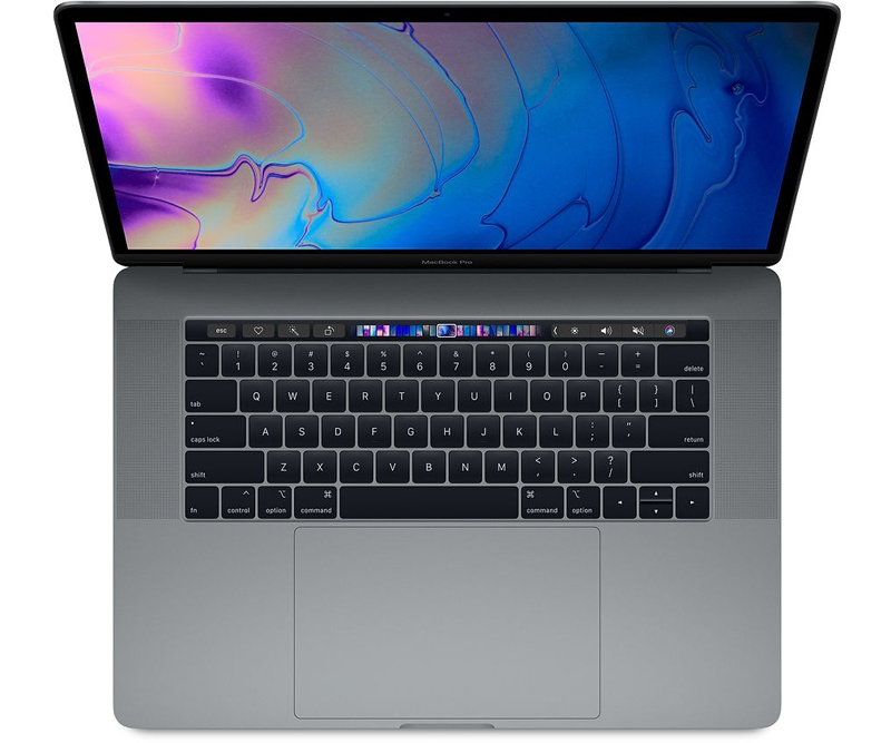 Brugt 15'' Apple MacBook Pro Touch Bar (Space Gray) - Intel i7 8750H 2,2GHz 256GB SSD 16GB (2018) - Grade B