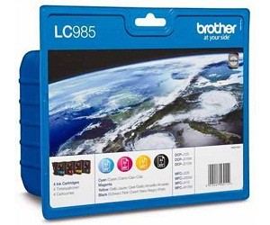 Brother Inkjet - LC985 Value Pack - Alle 4 farver