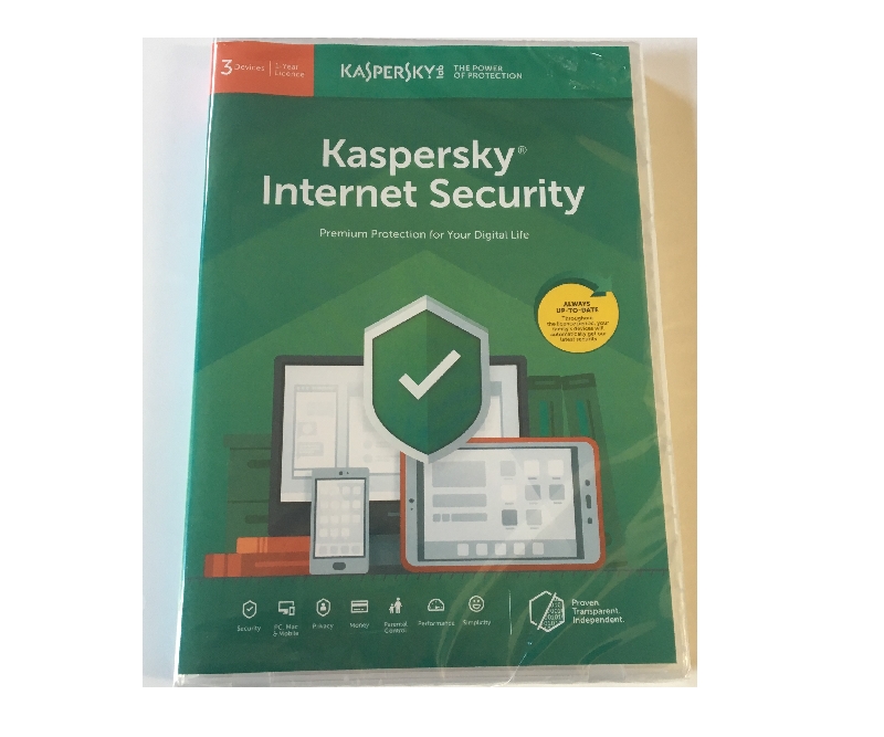 Kaspersky Internet Security 2019 3 brugere 1 år OEM