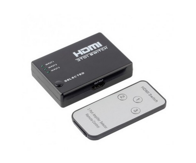 High Speed Auto HDMI Switch - 3 vejs.