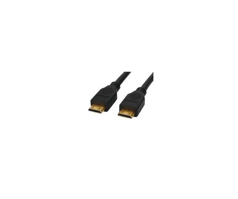 HDMI mini kabel til HDMI mini kabel - Sort - 2.5 meter