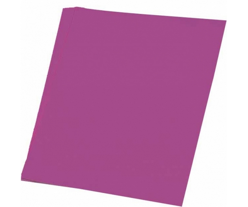 Silkepapir 5 ark 50x70 cm. 18 g. Mørk pink