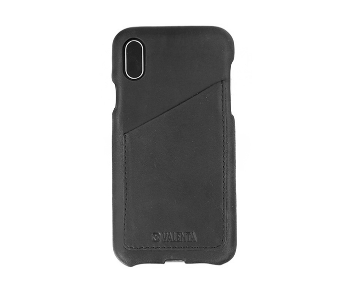 Valenta Back Cover Classic Luxe Vintage - Sort - iPhone XR