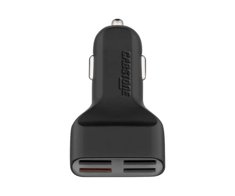 Cabstone 4-Port USB Billader - Sort
