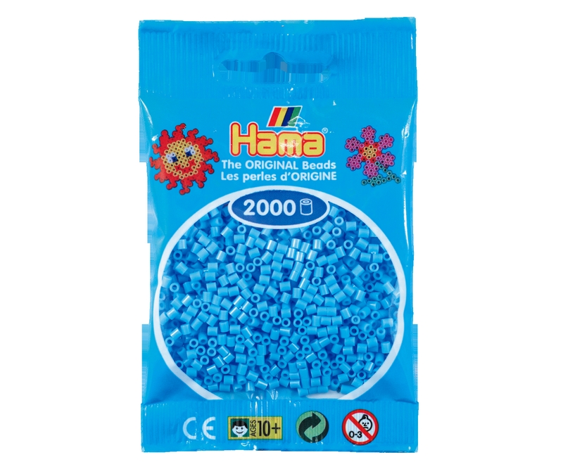Mini perler 2,5mm - pastel blå  (nr 501-46)