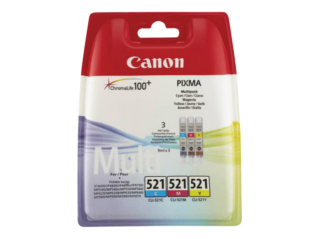 Canon Inkjet CLI-521 ValuePack C/M/Y