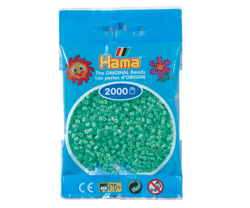 Mini perler 2,5mm -  lysegrøn  (nr 501-11)