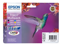 Epson Inkjet T0807 multipak 6 farver (kolibri)