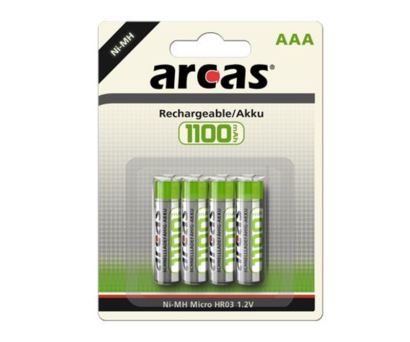 Arcas LR03/AAA 1100 mAh genopladelige batterier