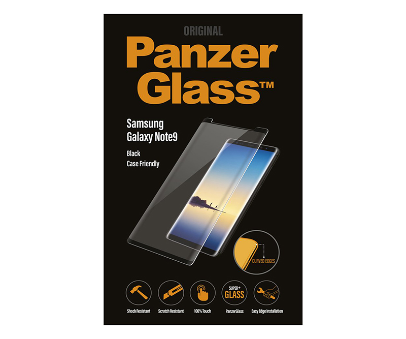 PanzerGlass Samsung Galaxy Note 9 (Sort og cover venlig)