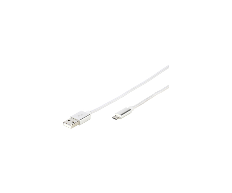 Vivanco Longlife Micro USB Cable 2.5m Hvid