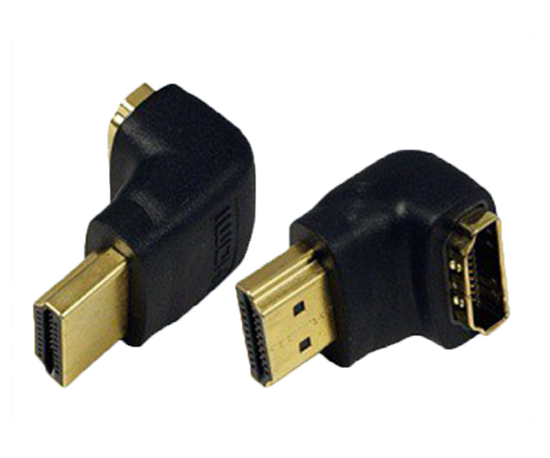 LogiLink HDMI højrevinklet adapter HDMI Sort