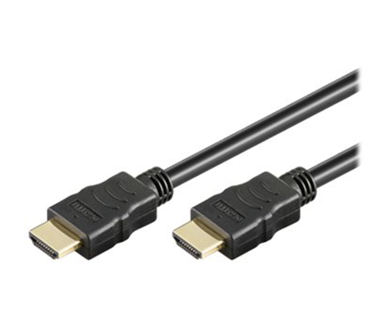 Goobay HDMI kabel 10m Guld Ethernet sort