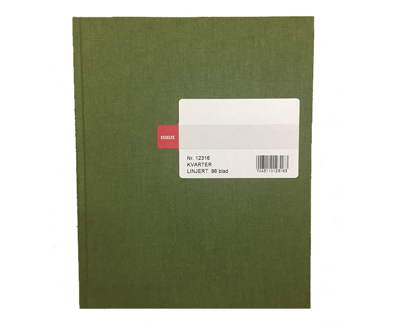 Esselte Protokol - Linieret - 192 sider - Grøn
