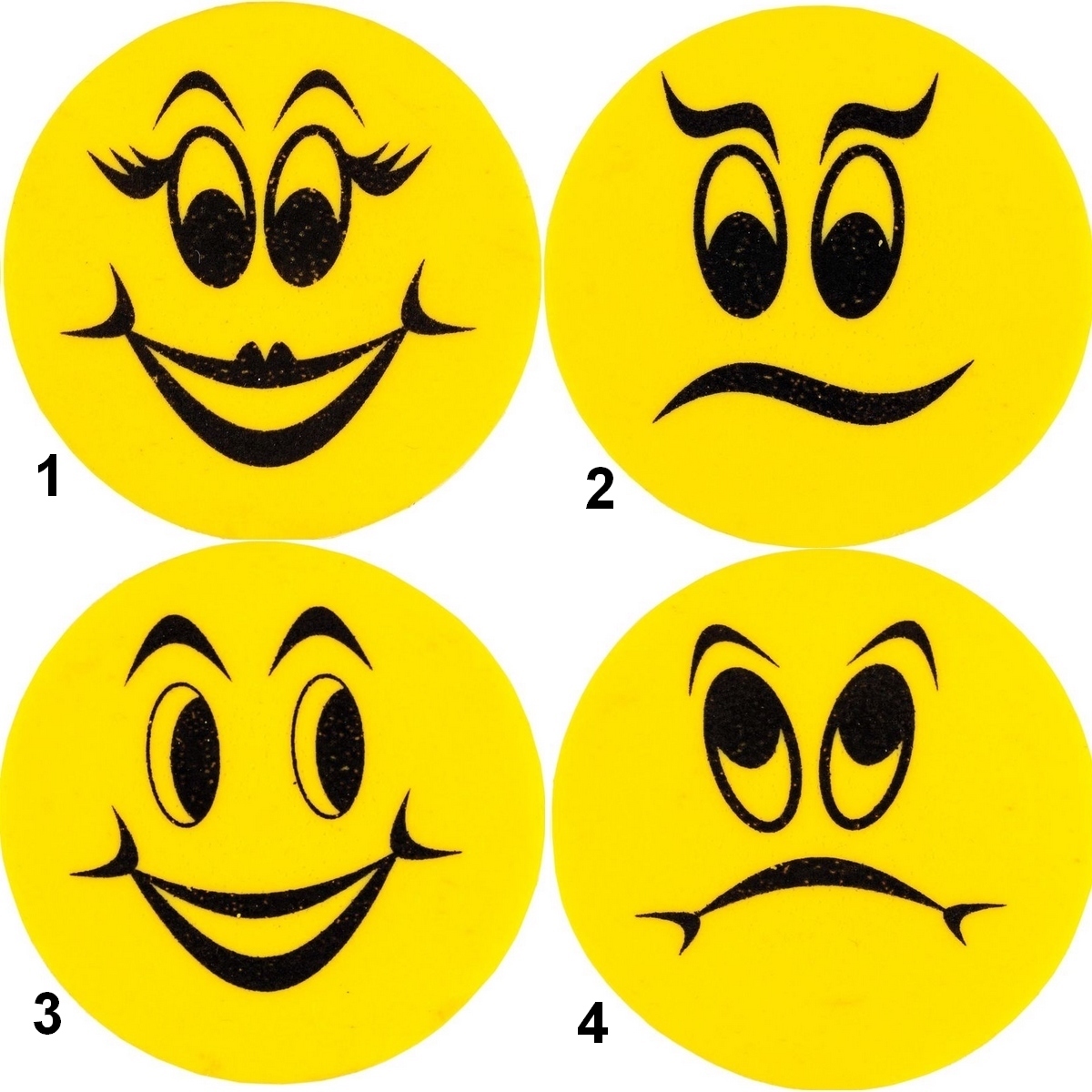 SMILEY Viskelæder 4 forskellige design